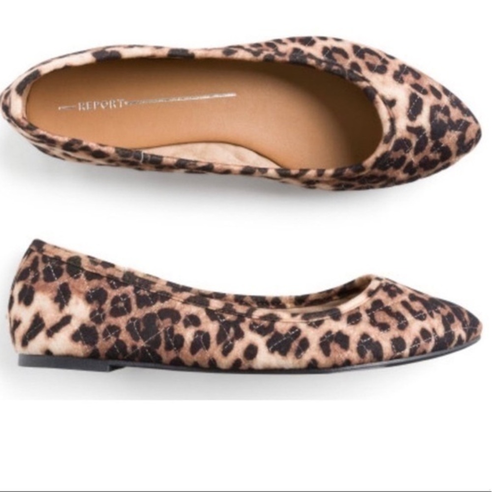 Report Brand Leopard Print Flats